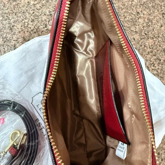 Coach Cherry Print Red Shoulder Bag - Picture 3 of 3